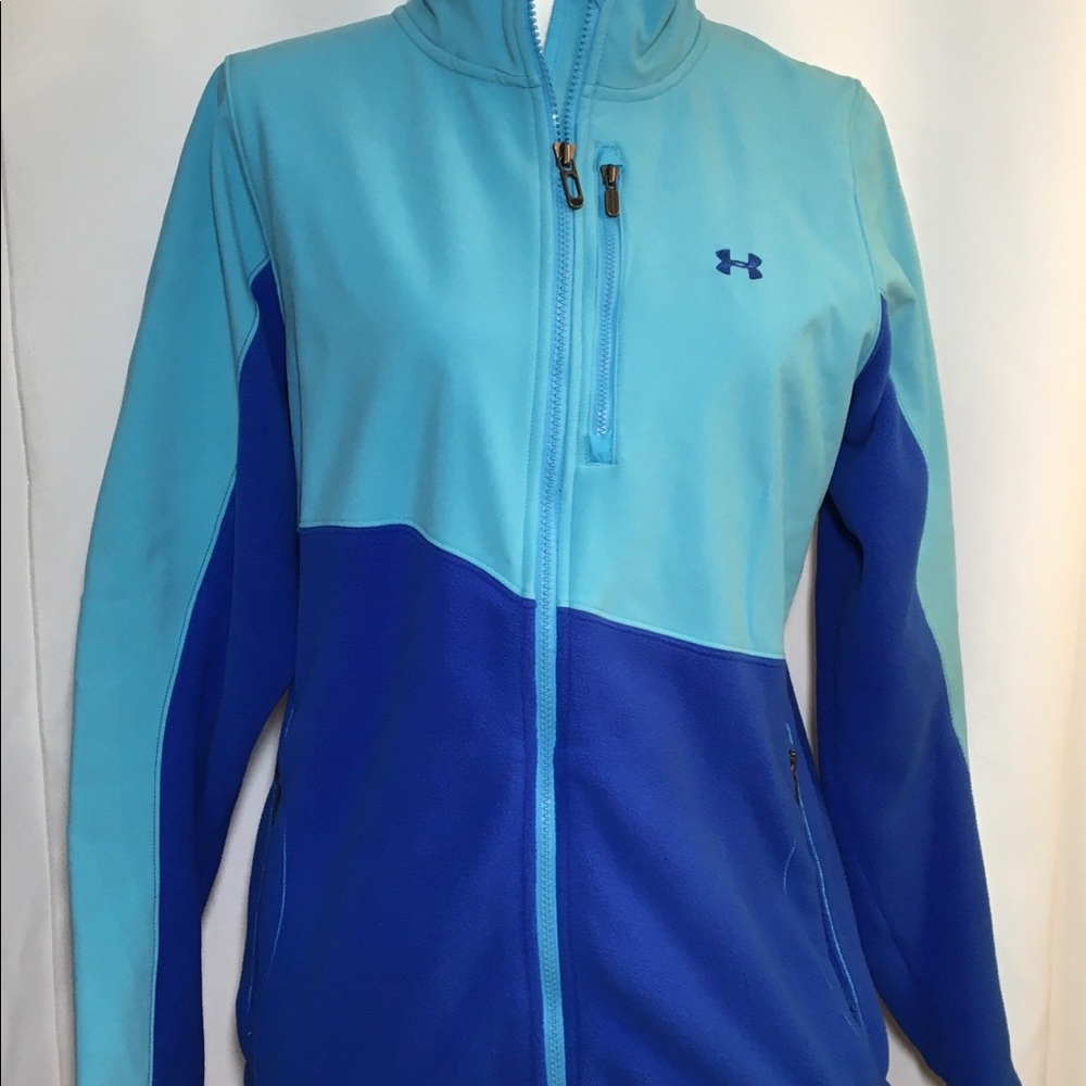 UNDER ARMOUR TWO TONED BLUE JACKET-Size LARGE